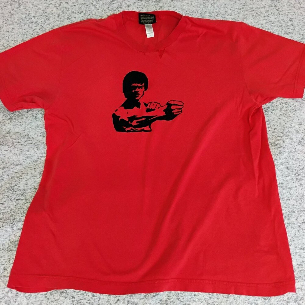 Bruce Lee Shirt Kung Fu Vintage Karate Y2K Image L T-Shirt